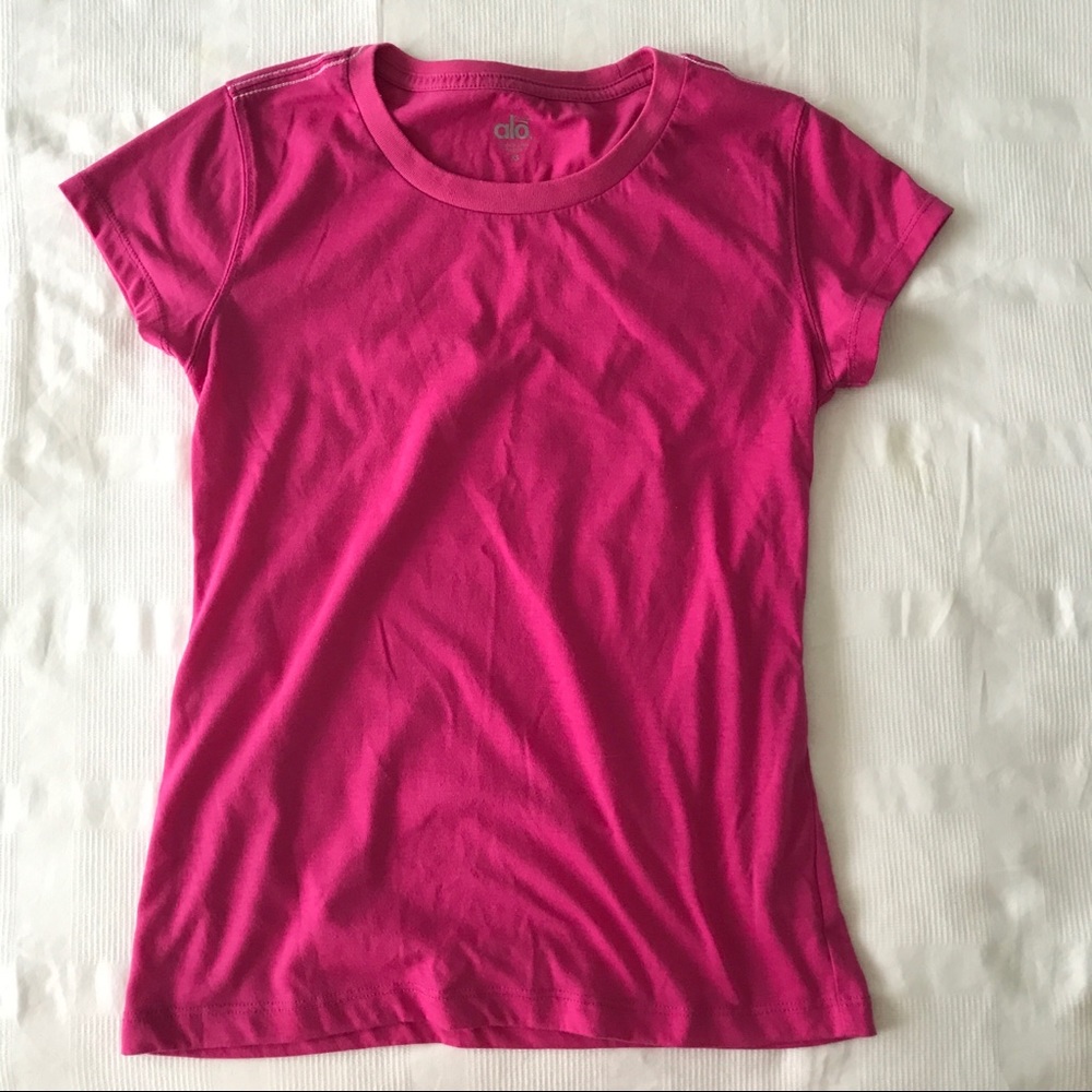 ALO Cool Fit Tee Hot Pink